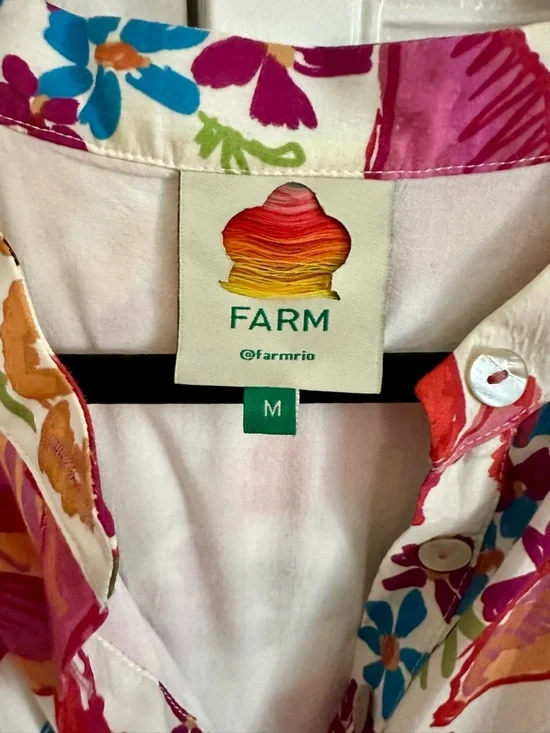 FARM Rio White Spring Bananas Belted Mini Dress - Picture 7 of 10